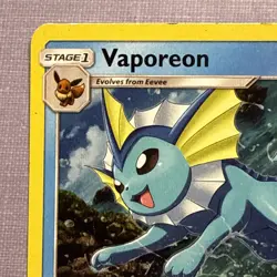 Pokemon Hidden Fates #18/68 Vaporeon Holo Rare - Image 2