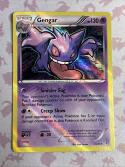Gengar - 35/83 - Pokemon XY Holo Rare Card NM ERROR INTENSE HOLO BLEED! Rare - Image 1