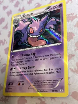 Gengar - 35/83 - Pokemon XY Holo Rare Card NM ERROR INTENSE HOLO BLEED! Rare - Image 4