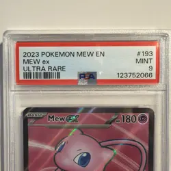 2023 POKEMON MEW EN-151 ULTRA RARE #193 MEW EX PSA 9 - Image 5