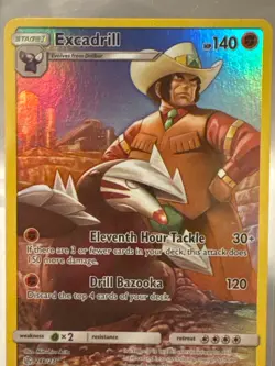 Excadrill (Secret) - 246/236 Pokemon SM Cosmic Eclipse - Holo NM - Image 2