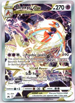 POKEMON TCG DEOXYS VSTAR GG46/GG70 CRZ HOLO CROWN ZENITH GALARIAN GALLERY - Image 1