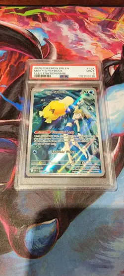 Misty's Psyduck 193/182 Pokemon TCG Sv10: Destined Rivals PSA 9 MINT - Image 1