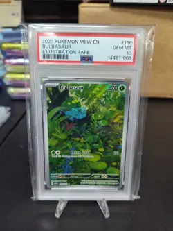 2023 Pokemon Bulbasaur 151 Illustration Rare #166 PSA 10 - Image 1