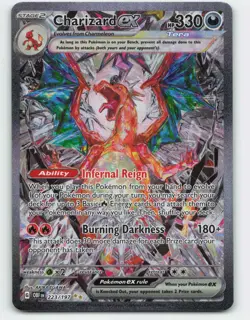 2023 Pokemon, Obsidian Flames, #223/197 Charizard EX, Special Illustration Rare - Image 1