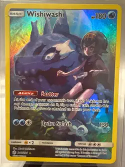 Pokemon Wishiwashi Secret Rare Holo Basic 180HP 240/236 Cosmic Eclipse - Image 1
