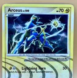Arceus AR6 – Arceus (Cosmos Holo Rare) - NM (-) - 2009 Pokemon TCG - Image 2