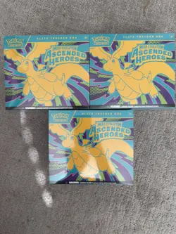 Pokemon TCG Lot of 3: Ascended Heroes Elite Trainer Box (ETB) New Factory Sealed - Image 1