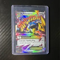 Pokemon M Metagross EX Promo Full Art Holo XY35 Mega 220 HP Gatling Slug Card - Image 1