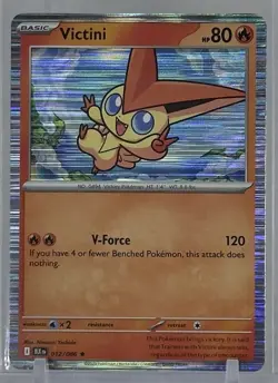 Victini 2025 Pokemon TCG #012/086 SV: Black Bolt Rare Holo - Image 1