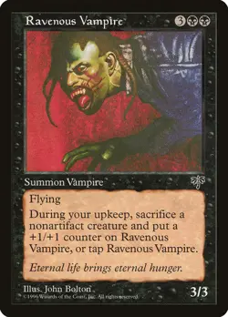MTG Magic the Gathering Ravenous Vampire (136/351) Mirage HP - Image 1