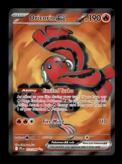 ORICORIO EX 110/094 ULTRA RARE PHANTASMAL FLAMES POKEMON HOLO NM/M - Image 1