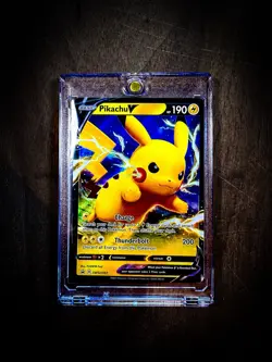 Pokemon TCG Pikachu V SWSH061 Black Star Promo Holo Ultra Rare NM - Image 1