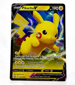 Pokemon TCG Pikachu V SWSH061 Black Star Promo Holo Ultra Rare NM - Image 3