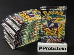 Lot of (20) Pokemon Sword & Shield Crown Zenith Booster Packs SEALED - Image 1