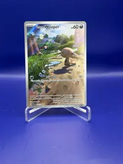 Pokemon Paldean Wooper Holo Illustration Rare 60 HP Phantasmal Flames 102/094 - Image 1