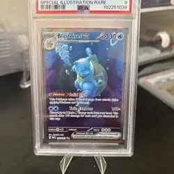 2023 Pokemon Mew En-151 Blastoise ex Special Illustration Rare 200/165 PSA 9 - Image 2