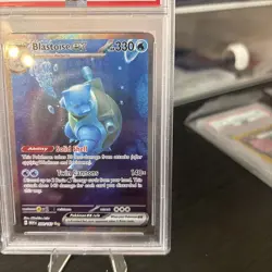 2023 Pokemon Mew En-151 Blastoise ex Special Illustration Rare 200/165 PSA 9 - Image 4