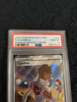 2022 PSA 10 FA Candela #228 Pokemon Go Black Star Promo TCG BSP SWSH - Image 3