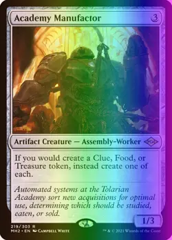 MTG Magic the Gathering Academy Manufactor (219/765) Modern Horizons 2 LP FOIL - Image 1