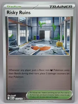 Risky Ruins 127/132 Reverse Holo - ME01: Mega Evolution Pokemon TCG - NM - Image 1