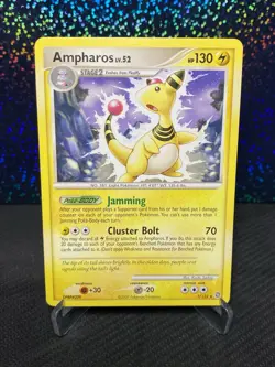Pokemon Ampharos Regular Rare 1/132 Secret Wonders NM - Image 1