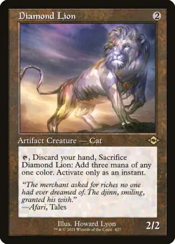 MTG Magic the Gathering Diamond Lion (427/765) Modern Horizons 2 LP - Image 1