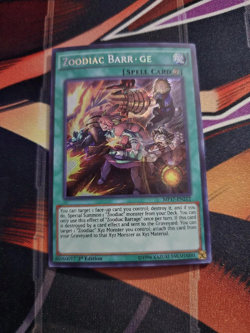 Yugioh Zoodiac Barrage MP17 Secret Misprint 1st Edition Free Tracking - Image 1