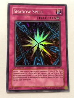 SHADOW SPELL SKE-041 1st SUPER RARE STARTER DECK KAIBA EVOLUTION YU-GI-OH HOLO - Image 1