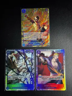 One Piece TCG Card Lot SEC & SR 3 Card Lot English NM - Image 1