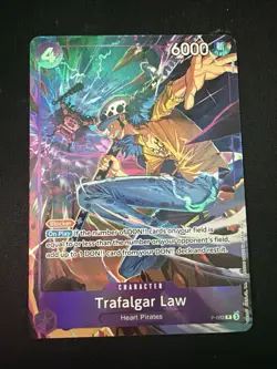 One Piece Trafalgar Law P-093 (Illustration Box 6) Alt Art Promo NM - Image 1