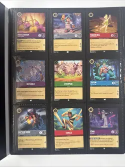 Disney Lorcana Full Binder Lot Of 252 Cards - Image 1