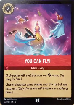 133/204 YOU CAN FLY! RISE OF FLOODBORN UNCOMMON DISNEY LORCANA CARD - Image 1