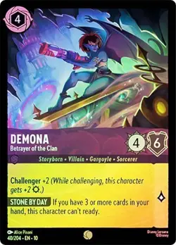 Demona Betrayer of the Clan 40/204 Whispers in the Well Cold Foil Disney Lorcana - Image 1