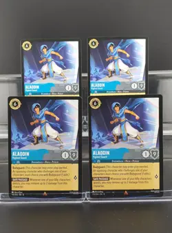 Disney Lorcana Aladdin - Vigilant Guard 170/204 Reign of Jafar Rare 4 Cards Set - Image 1