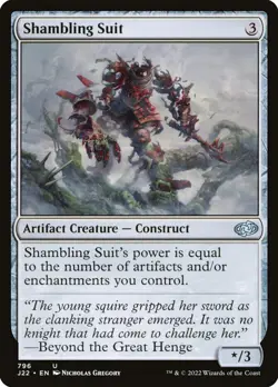 MTG Magic the Gathering Shambling Suit (796/835) Jumpstart 2022 LP - Image 1