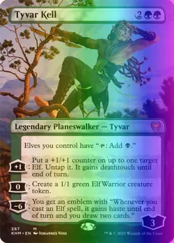 MTG Magic the Gathering Tyvar Kell (287/551) Kaldheim LP FOIL - Image 1