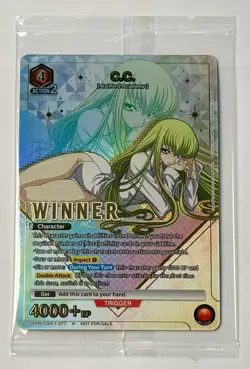 C.C. C2 Winner Union Arena Champion Promo English CGH-1-077 Code Geass Sealed - Image 1