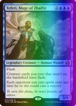 MTG Magic the Gathering Teferi, Mage of Zhalfir (75/256) Iconic Masters LP FOIL - Image 1