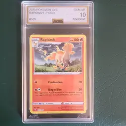 Pokemon Trading Card Game Classic Rapidash 005/034 Holo AGS 10 Classic - Image 1