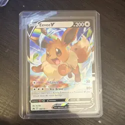 Pokemon Eevee V 108/159 Crown Zenith Ultra Rare Holo Basic 200 HP Card - Image 1