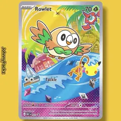 Rowlet MEP043 - 2026 First Partners Illustration Promo Alola - Pokemon Card NM - Image 1
