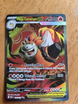 Mega Camerupt Ex 156/132 Pokemon Card! - Image 1