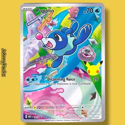 Popplio 045 - First Partner Illustration Promo Anniversary - Pokemon Card NM - Image 1