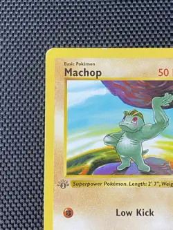 Pokemon Card - Machop 1st Edition Base Set Shadowless 52/102 - Image 2