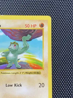 Pokemon Card - Machop 1st Edition Base Set Shadowless 52/102 - Image 3