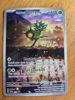 Teal Mask Ogerpon 123 Pokemon Card! - Image 1