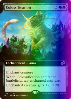MTG Colossification (327/434) Ikoria Lair of Behemoths LP FOIL - Image 1