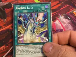 Yu-Gi-Oh! Golden Rule Spell Card Secret Rare BLMR-EN035 Konami Battles of Legend - Image 3