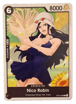 NICO ROBIN ONE PIECE CARD GAME COMMON BANDAI TRADING CARD OP10-089 - Image 1